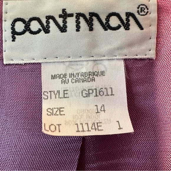 Vintage Women’s Purple Blazer Jacket size 14 - Picture 7 of 11